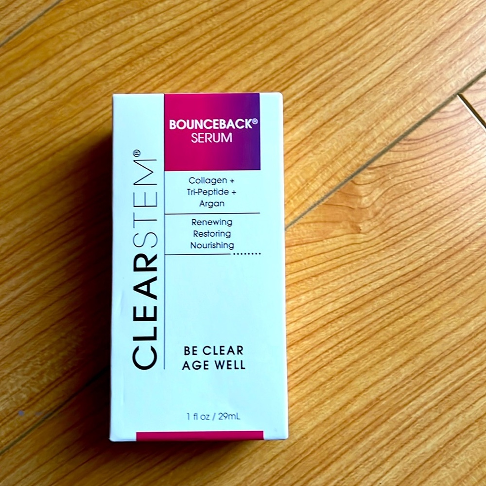 Clearstem bounceback NO BOTOX serum. Brand new, never opened .